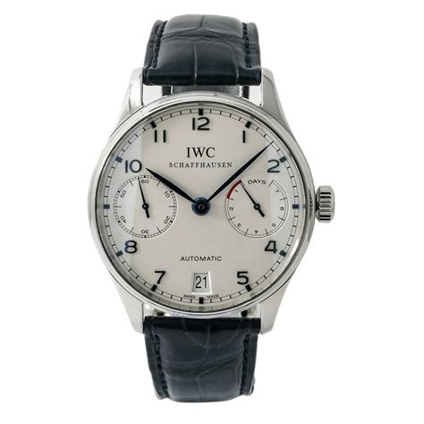 iwc portuguese white face blue hands|iwc portugal automatic.